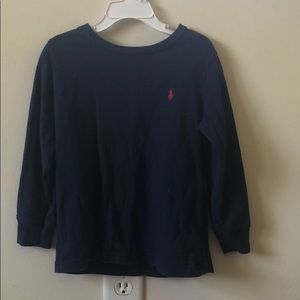 Polo long sleeve blue 4t shirt